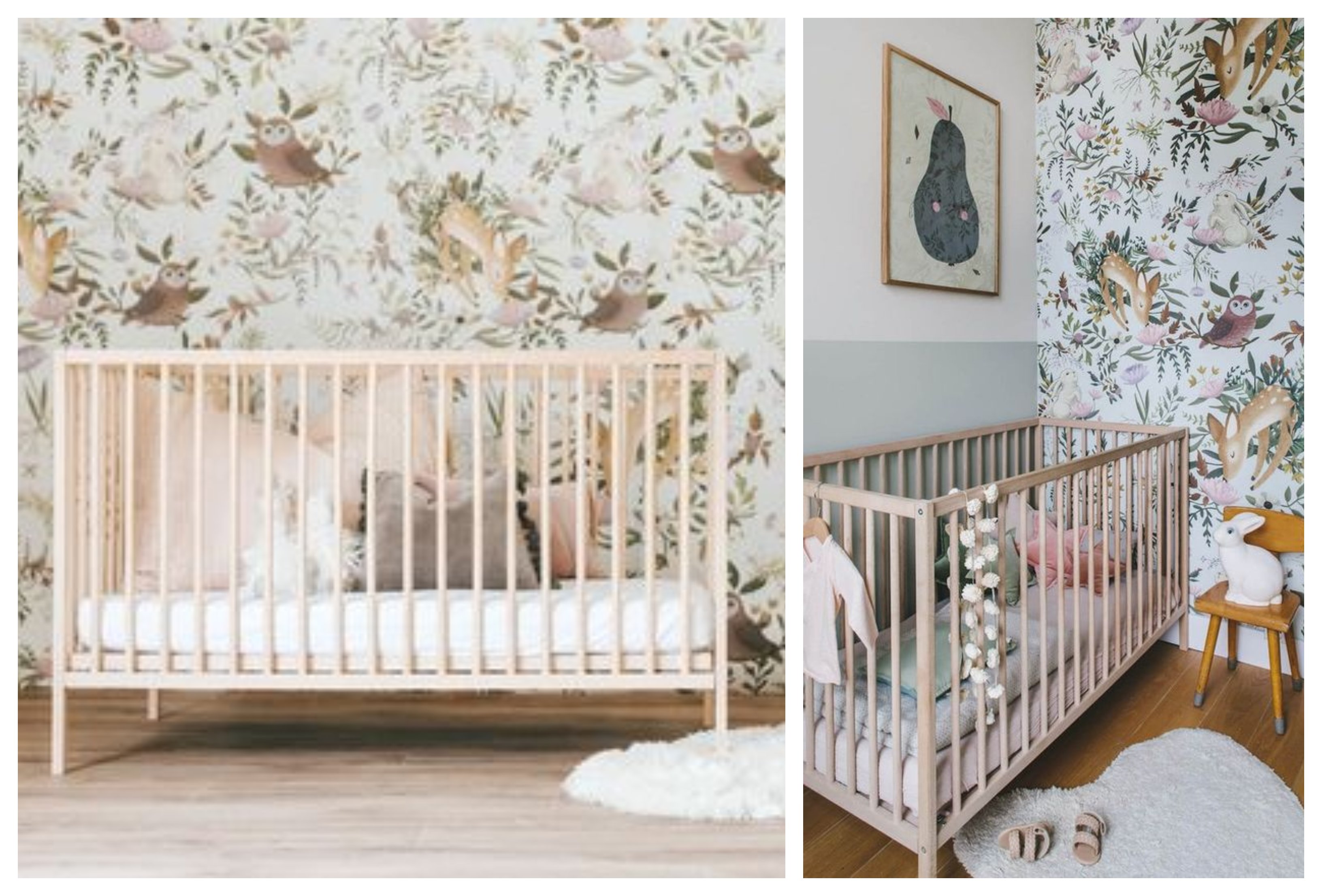 babykamer, babykamer inspiratie, meisjes babykamer, babykamer inrichten, boskamer, roomblush, little dutch, hazen knojes, deurknopjes,